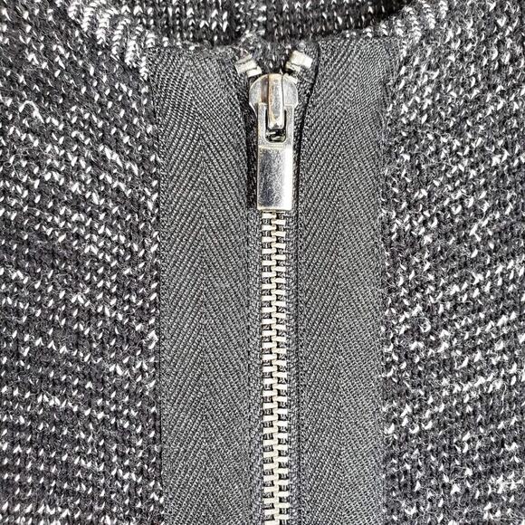 Talbots Cardigan Sweater Womens Plus Size 2X Cotton LS Zip Up Chunky Knit Black - Picture 3 of 7